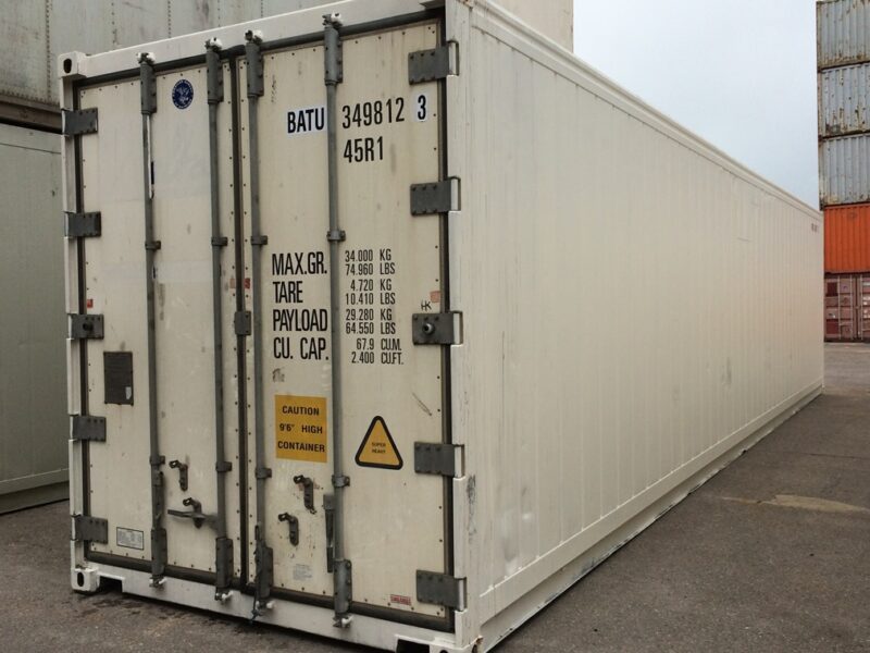 Conteneur frigorifique 40 pieds High Cube d’occasion (2006+) – Motore Thermo King (PTI testé)