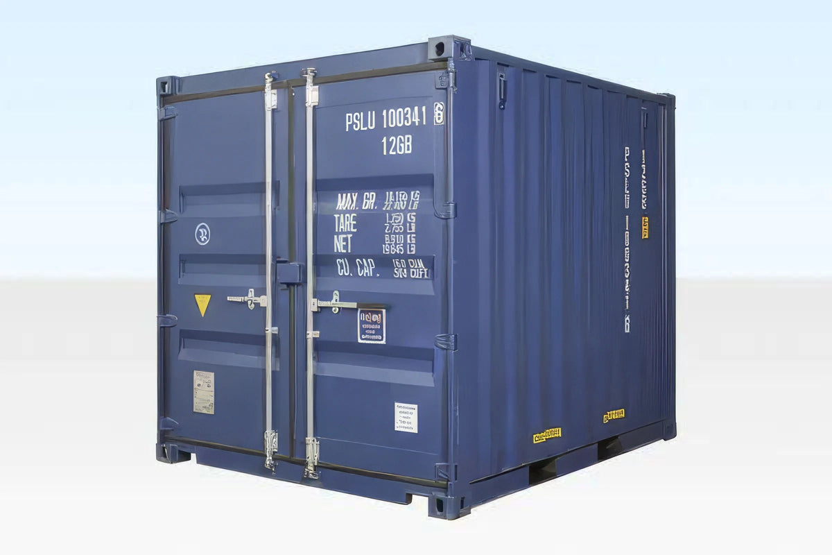 Conteneur maritime 10 pieds Standard bleu – premier voyage