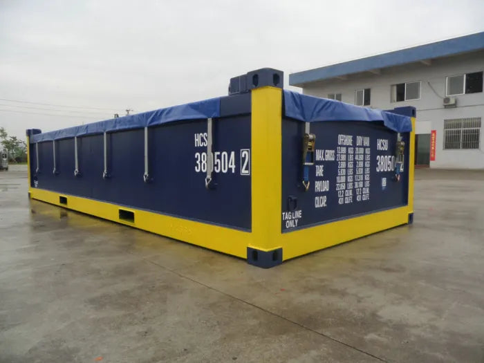 Conteneur Offshore 20 pieds Half Height toit ouvert – Certificato DNV 2.7-1