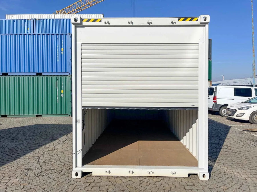 Conteneur de stockage 20 pieds High Cube avec rideau industriel enroulable