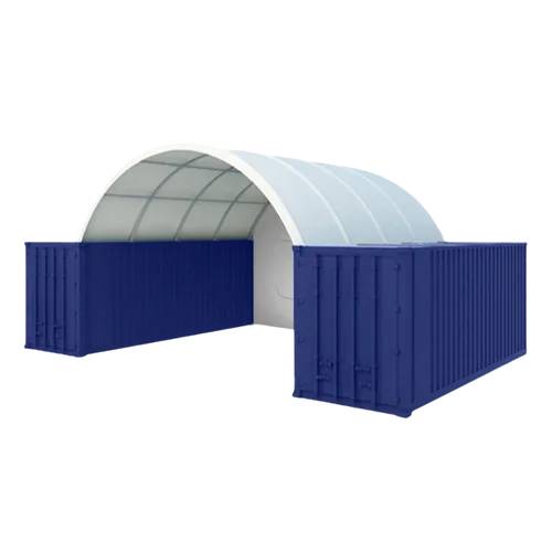 Couverture de protection robuste pour Conteneur 20×20 pieds avec panneau arrière fermé