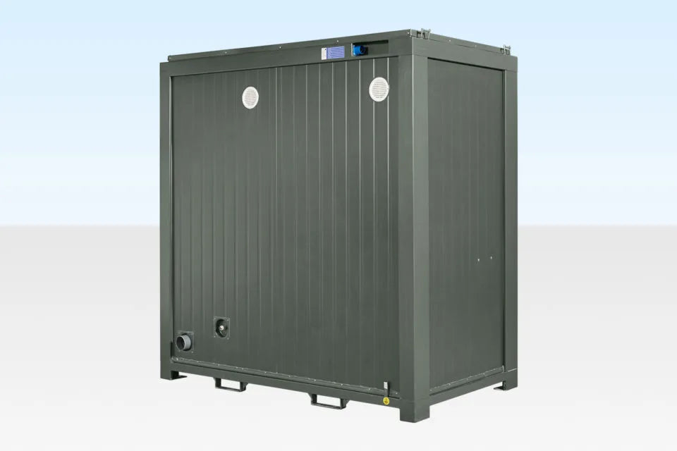 Module sanitaire double Autoportante – vert Bottiglia