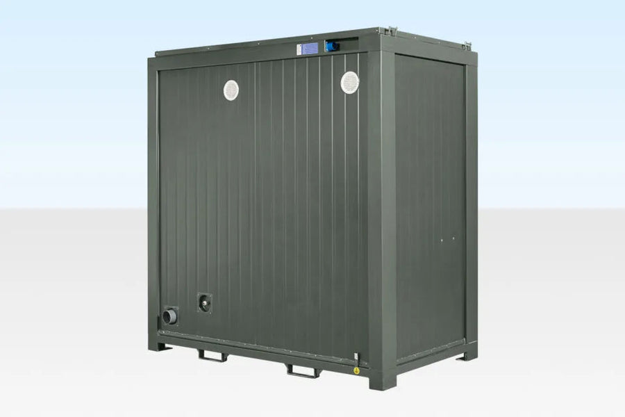 Module sanitaire double Autoportante – vert Bottiglia