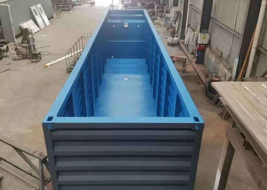 Piscina Conteneur 11 Metri personnalisable – Modello Luxury (Opzione parois vitrées)