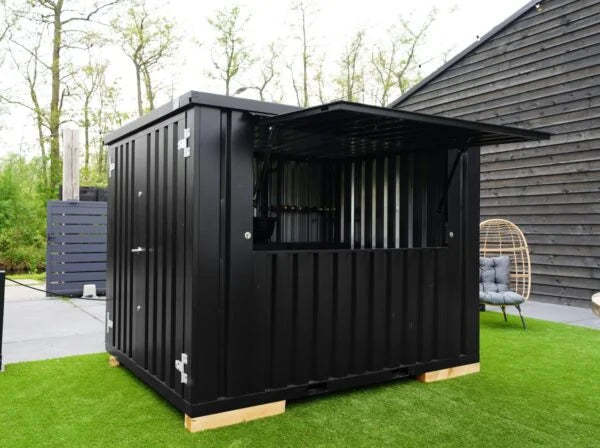 Kiosque-bar modulaire pliable noir Intenso