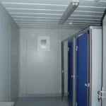Module sanitaire professionnel 24 m² avec douches et WC multiples – photo 6