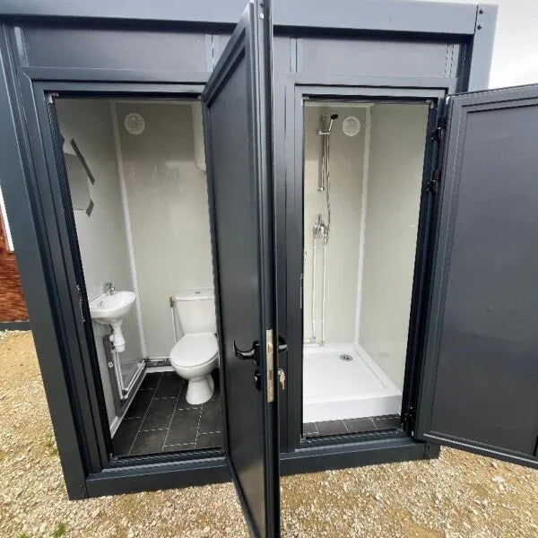 Module sanitaire préfabriqué DUO avec WC et douche séparés 2,64 m²