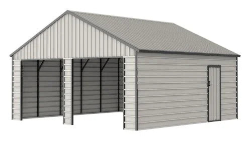 Fertiggarage aus Metall 10×7,6m – Schutz und mehr Platz