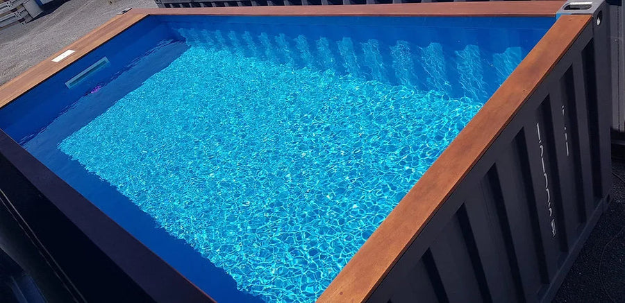 20-Fuß-Modul-Pool aus Cortenstahl für Esterni