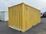 Conteneur maritime d’occasion 20 pieds en acier CORTEN jaune – photo 4