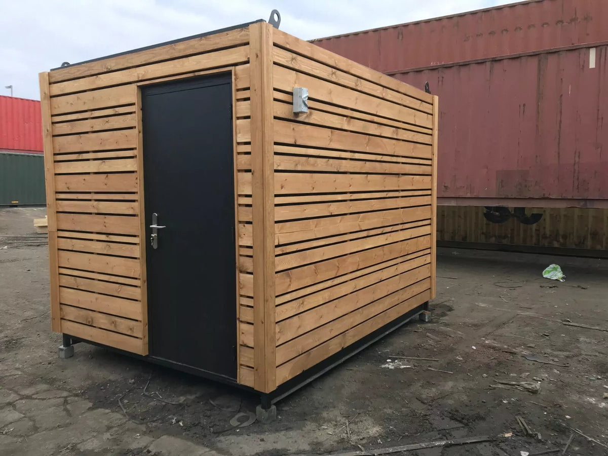 Premium modularer Bar-Kiosk 7,2 m² mit Holzdesign