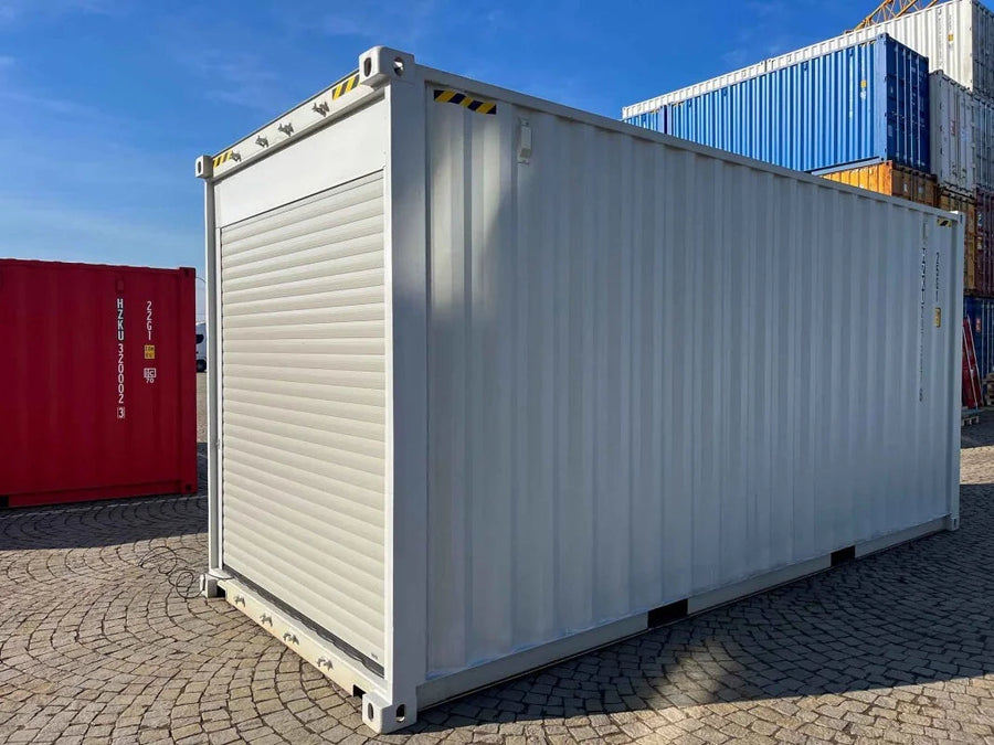 Conteneur de stockage 20 pieds High Cube avec rideau industriel enroulable