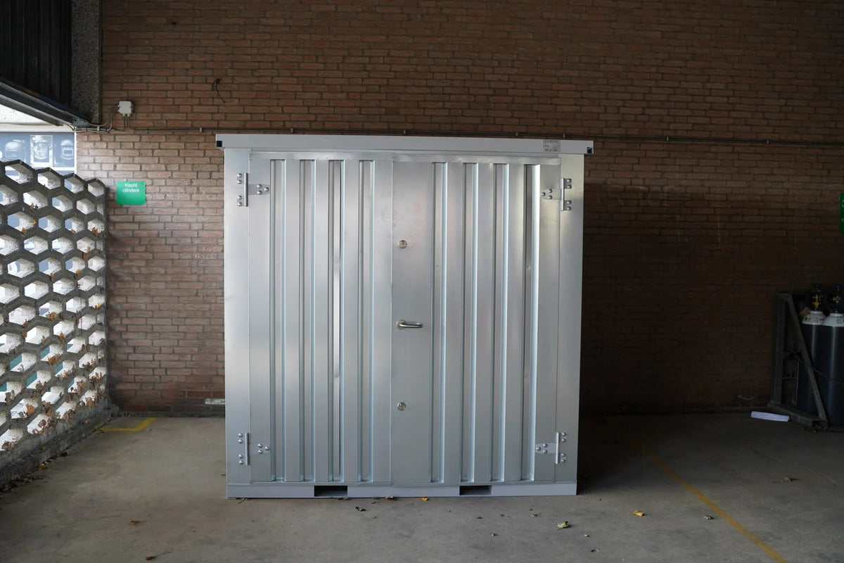 Modulare Lagerbox 2x2m feuerverzinkt mit verstärktem Boden