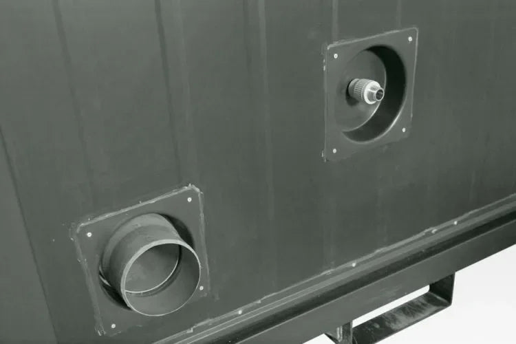Module sanitaire double Autoportante – vert Bottiglia