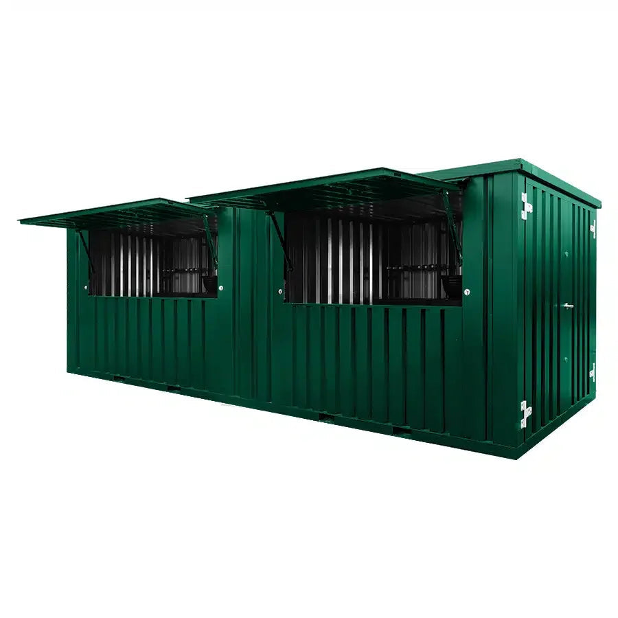 Modulbarer Kiosk-Bar 12 m² mit Klapptheke