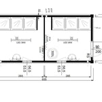 Unité sanitaire mobile d’occasion 14.8 m² avec 6 douches et sanitaires intégrés – photo 7