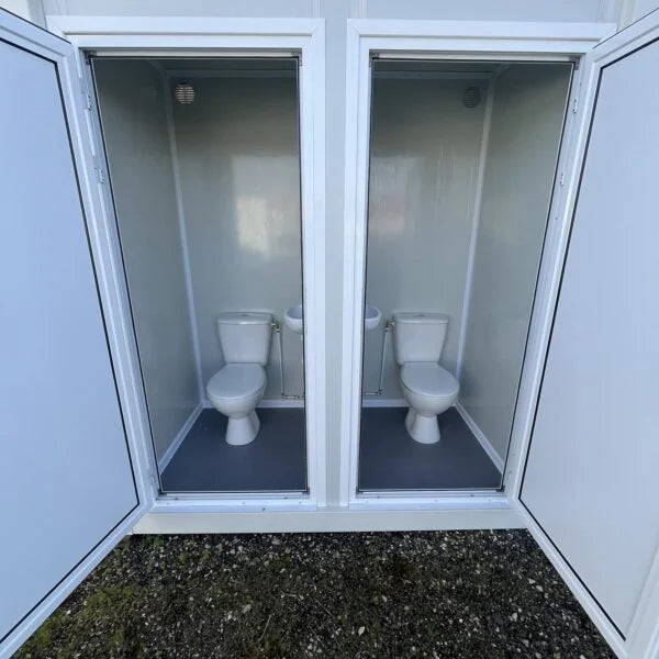 Modulare Sanitär-Doppeleinheit 3,1 m² mit separatem WC