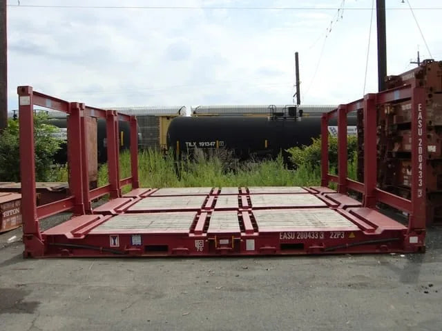 20-Fuß-Flat-Rack-Plattformcontainer, klappbar, für Schwerlasten