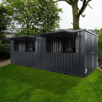 Kiosque-bar modulaire XL 12 m² – acier anthracite – photo 2