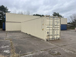 Conteneur 40 pieds High Cube RAL 1015 (ivoire) avec passages de fourches – neuf – photo 1