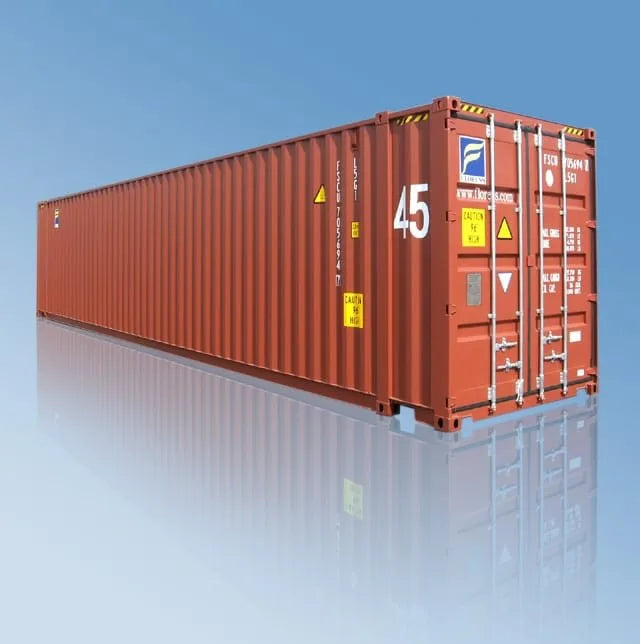 45-Fuß-High-Cube-Seecontainer für großvolumige Ladungen