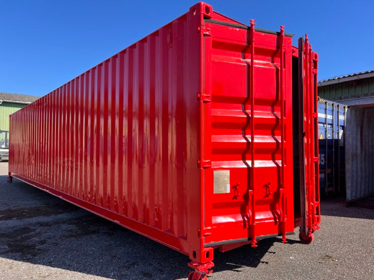 40-Fuß-Standardcontainer – gebraucht, generalüberholt, RAL 3020