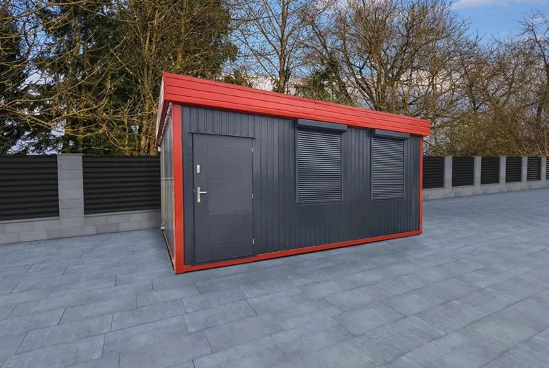 Modulares Doppelcontainer-Büro 29,4 m² mit integrierten Dienstleistungen