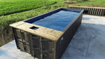 Piscina Conteneur 20 pieds Deluxe avec terrasse en Cedro et finition époxy – photo 1